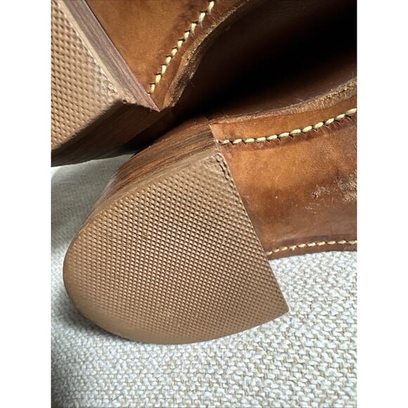 VTG FRYE 80's 2955T Campus Boots Leather Brown 9D Classic Square Toe Made USA - Picture 10 of 12